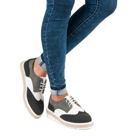 Ideal Shoes Pantofi, espadrile gri 2 Ideal Shoes Pantofi, espadrile gri 2