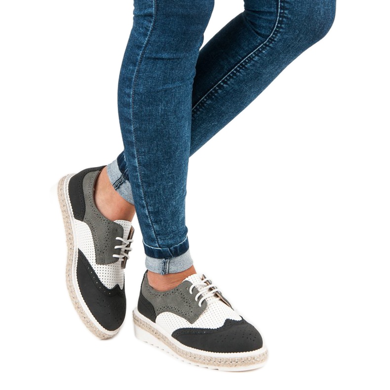 Ideal Shoes Pantofi, espadrile gri 2 Ideal Shoes Pantofi, espadrile gri 2