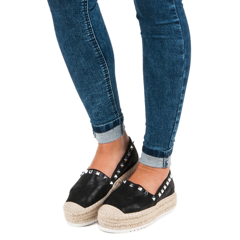 Forever Folie Espadrile pe platformă negru 2
