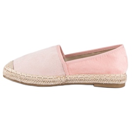 Erynn Espadrile din piele intoarsa roz 1 Erynn Espadrile din piele intoarsa roz 1