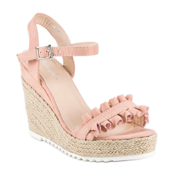 Bello Star Sandale espadrile roz 1