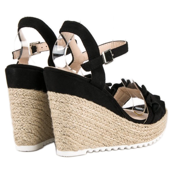 Bello Star Sandale espadrile negre negru 1 Bello Star Sandale espadrile negre negru 1