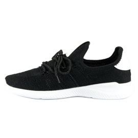 Sport Pantofi slip-on aeriși alb negru 1