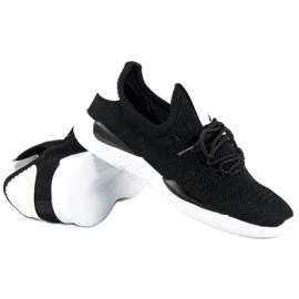 Sport Pantofi slip-on aeriși alb negru 2