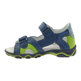 Ren But Sandale pe Velcro Ren Dar 3277 denim albastru verde 2