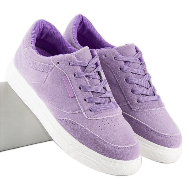 Pantofi de sport pe platformă violet 1 Pantofi de sport pe platformă violet 1