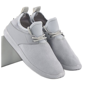 Super Me Tenisi gri din material textil 1