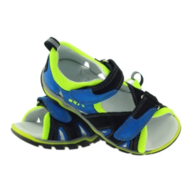 Sandale Pe Velcro Bartek 16187 cobalt negru albastru verde 3
