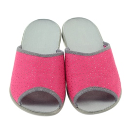 Befado pantofi dama papuci 254d088 papuci gri roz 4