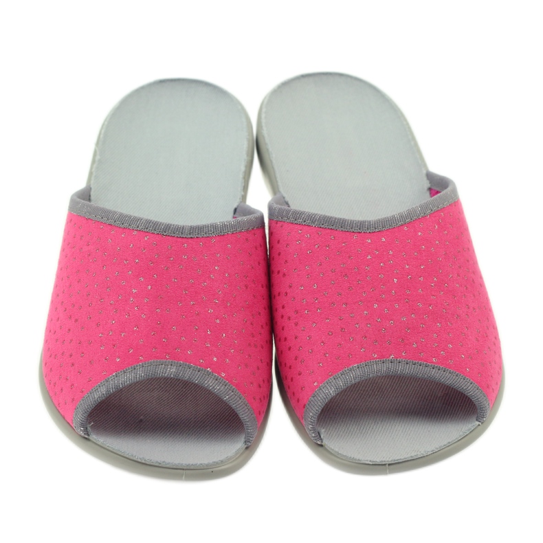 Befado pantofi dama papuci 254d088 papuci gri roz 4