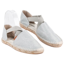 McKey Espadrile argintii gri 2