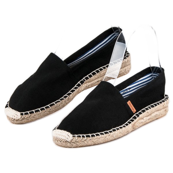 McKey Espadrile negre confortabile negru 2 McKey Espadrile negre confortabile negru 2