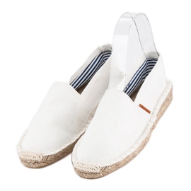 McKey Espadrile albe confortabile 3