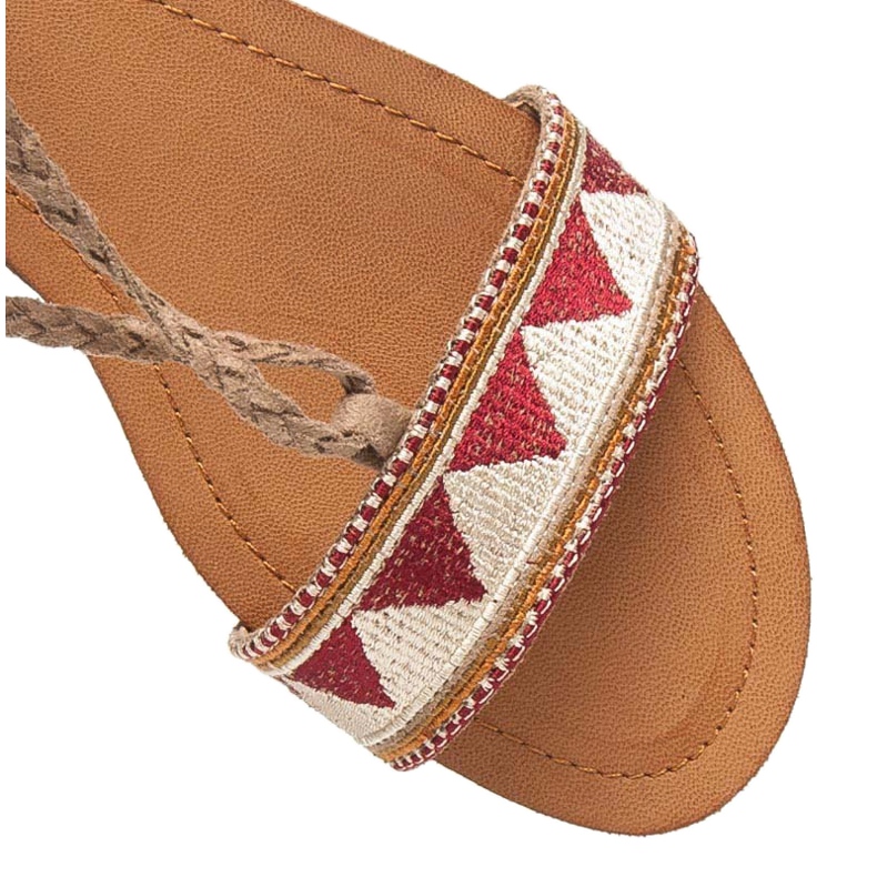 Vices Sandale plate dama maro 2