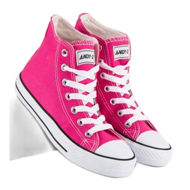 Andy Z Tenisi clasici deasupra gleznei roz 2