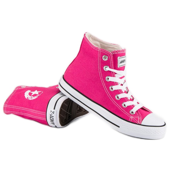 Andy Z Tenisi clasici deasupra gleznei roz 1