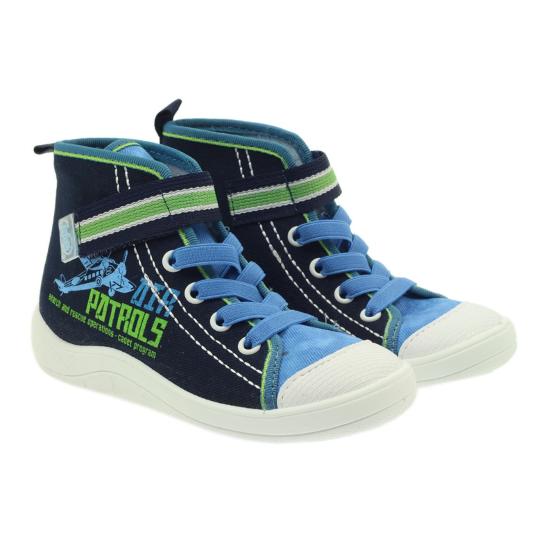 Încălțăminte pentru copii Befado, adidași, papuci 268x066 albastru marin albastru verde 3