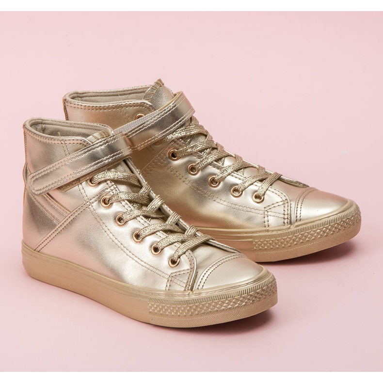 Seastar Tenisi înalți cu șireturi galben 1