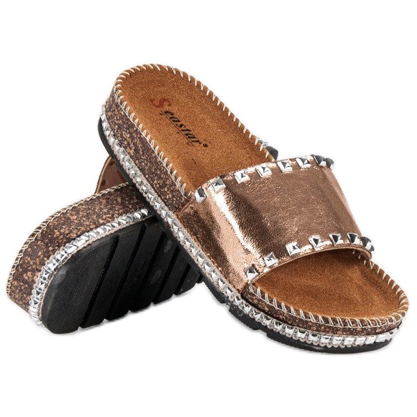 Seastar Papuci de femei eleganti roz 2