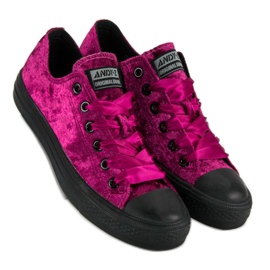 Andy Z Tenisi din velur fucsia roz 1 Andy Z Tenisi din velur fucsia roz 1