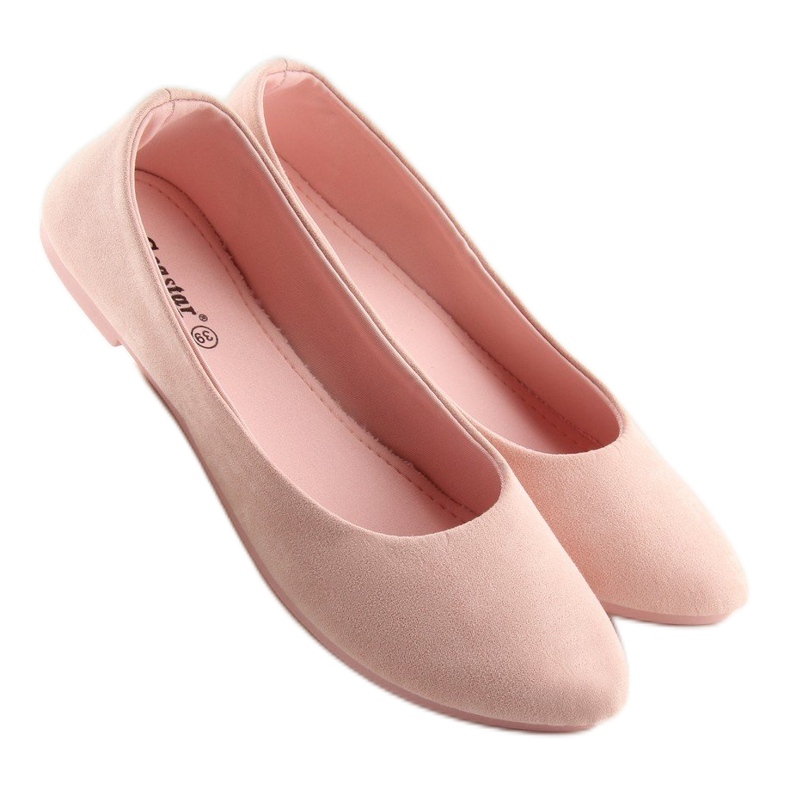 Balerini de damă roz moale JX51 Pink 1