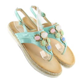 Sandale cu pietre de mentă 3072 mentă albastru 2