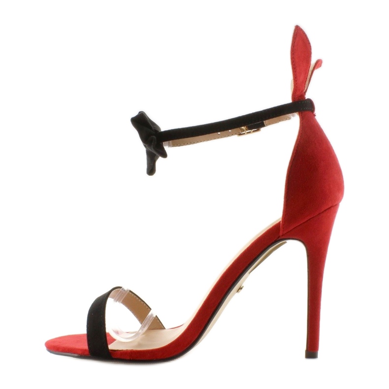 Sandale pe un ac cu urechi ZJ-15P Red roșu 2