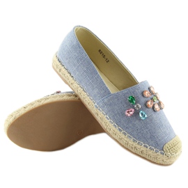 Espadrile cu pietre albastre 8215 L.ALBASTRU 4
