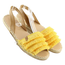 Espadrile în stil caraibian galben 8413 Galben 2