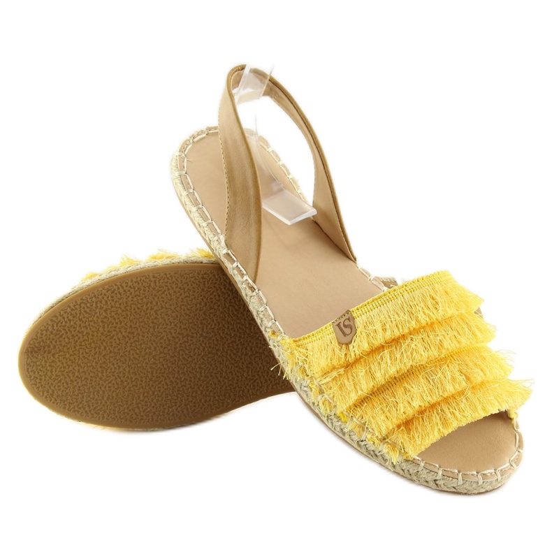 Espadrile în stil caraibian galben 8413 Galben 1