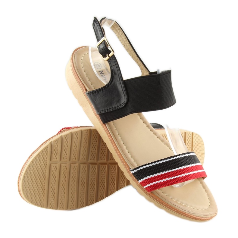 Sandale negre dama J1024-A4 negre negru 1