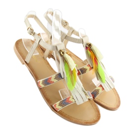 Sandale în stil boho în bej LQ-2662 Bej 2