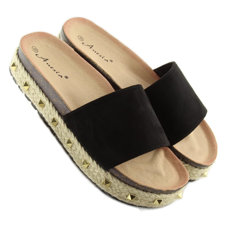 Espadrile negre N-15 negre negru 1 Espadrile negre N-15 negre negru 1