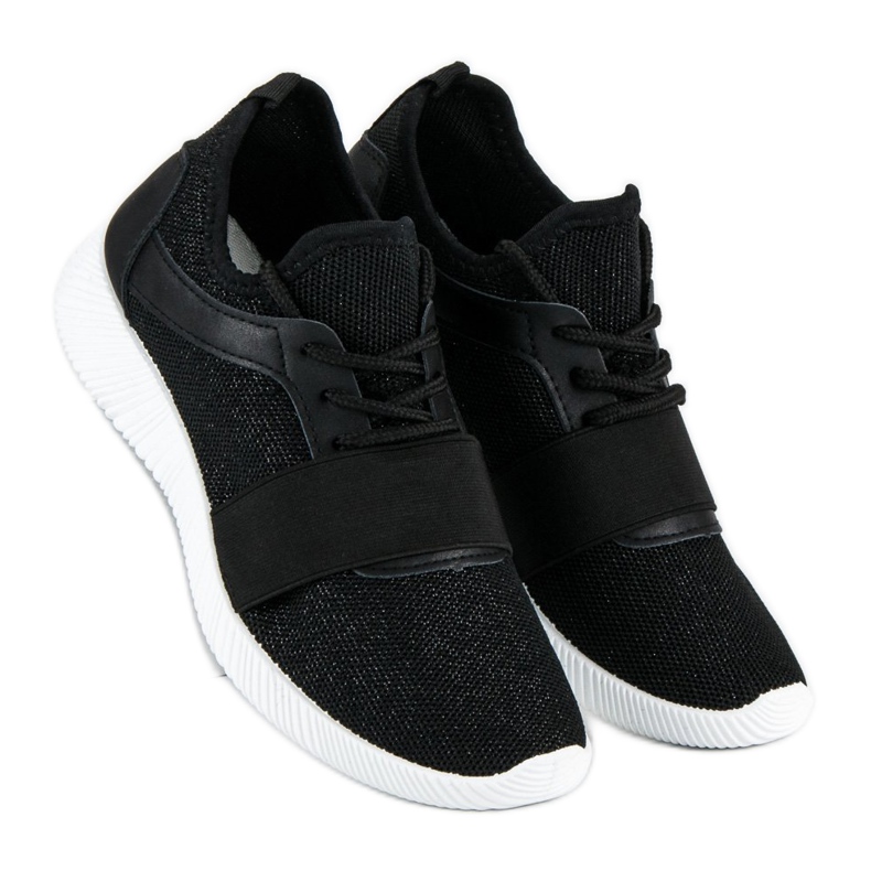 Pantofi negri slip-on negru 1