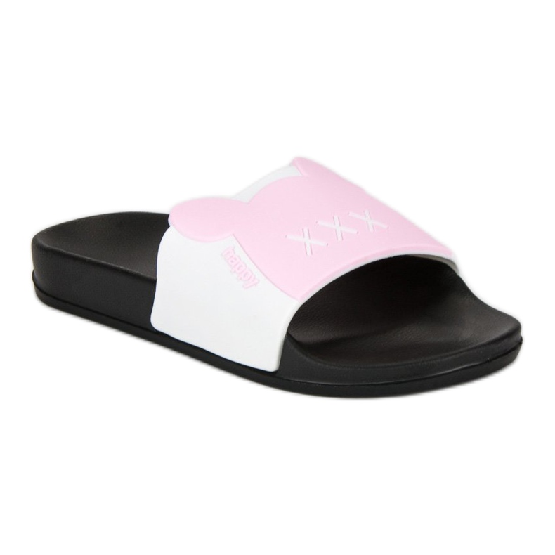 Papuci VICES la modă alb 1