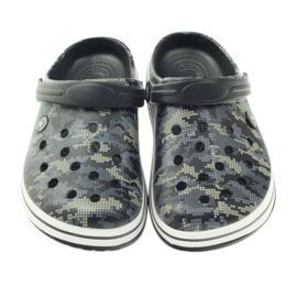 American Club Kroks papuci înfundați sandale camo negru gri verde 3 American Club Kroks papuci înfundați sandale camo negru gri verde 3