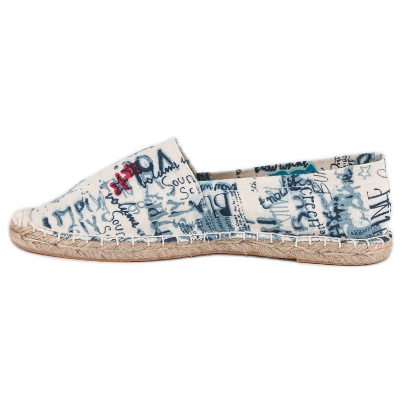 McKey Espadrile elegante alb albastru albastru marin 1 McKey Espadrile elegante alb albastru albastru marin 1