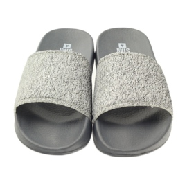 Papuci cu profil sclipici Big Star gri 3 Papuci cu profil sclipici Big Star gri 3