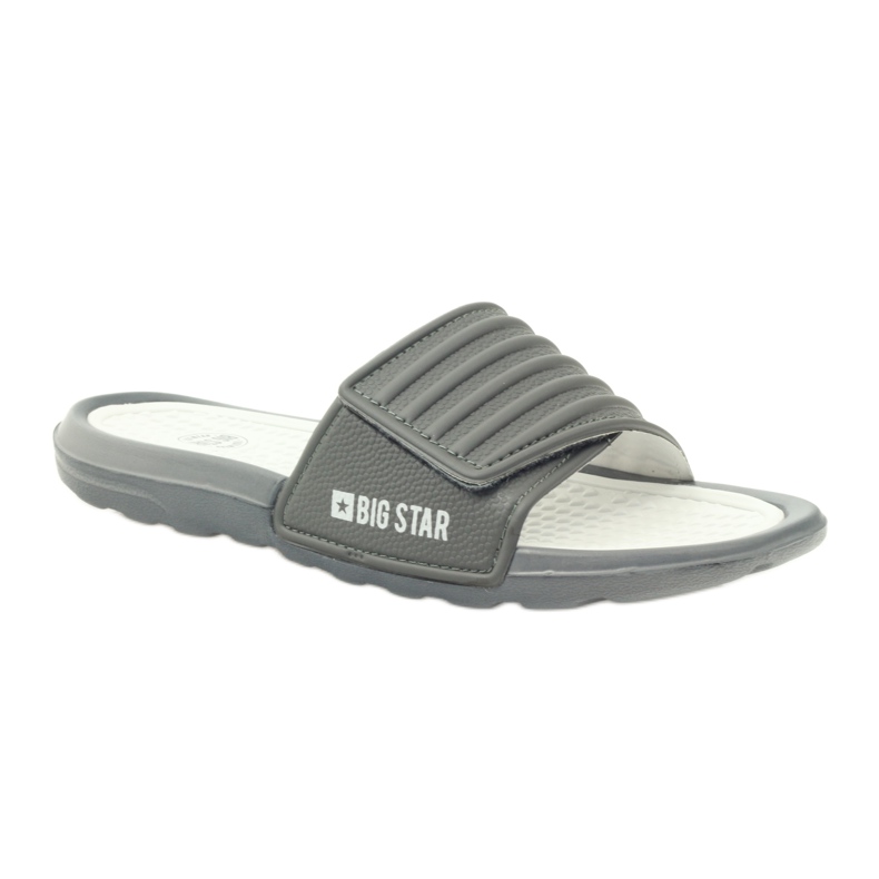 Flip-flops Big Star cu profil velcro gri 1