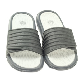 Flip-flops Big Star cu profil velcro gri 3