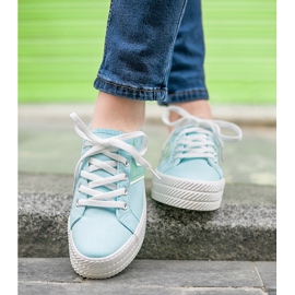 Kylie Adidași pe platformă albastru 5