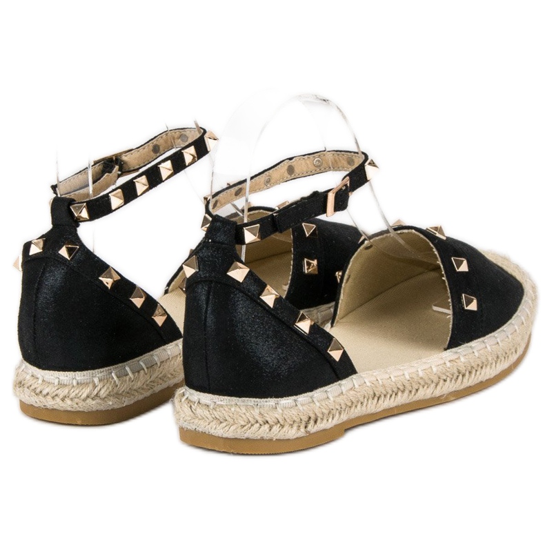 Fama Sandale Espadrile Negre negru 2 Fama Sandale Espadrile Negre negru 2