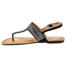 Sandale negre de flip-flops negru 4