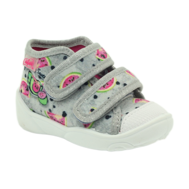 Pantofi papuci din Befado gri pepeni verzi verde roz 1