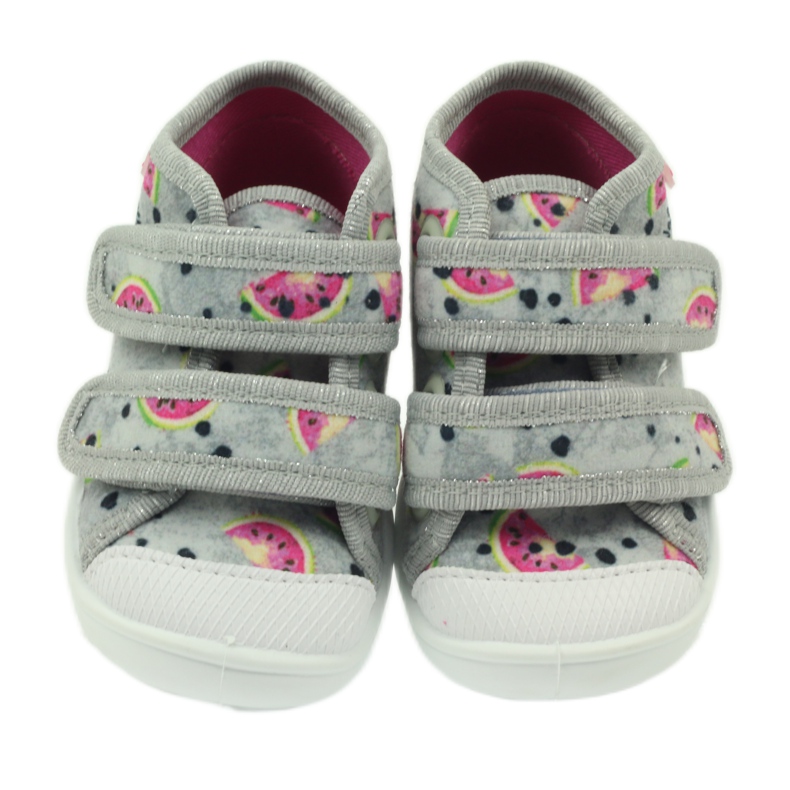 Pantofi papuci din Befado gri pepeni verzi verde roz 3