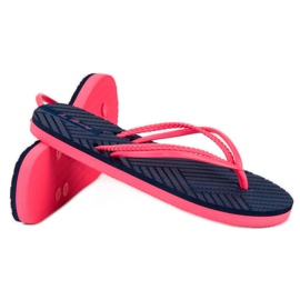 Ax Boxing Flip-flops din cauciuc albastru roz 4