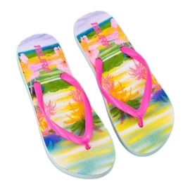 Flip-flops la modă roz 4
