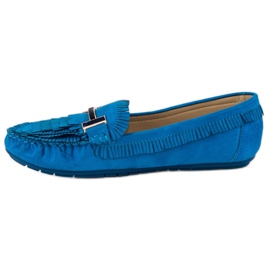 Tullo Mocasini boho la modă albastru 3