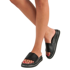 Bestelle Papuci negri pentru dama negru 1