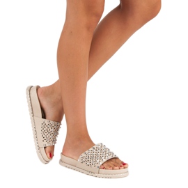 Papuci bej rock 1 Papuci bej rock 1